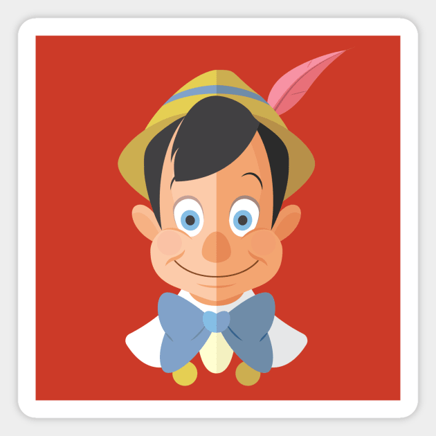 Pinocchio Magnet by AJIllustrates